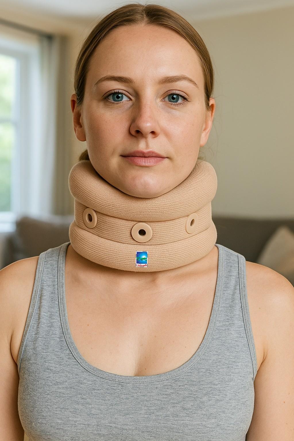 Cervical Collar Rib Knitted Superior