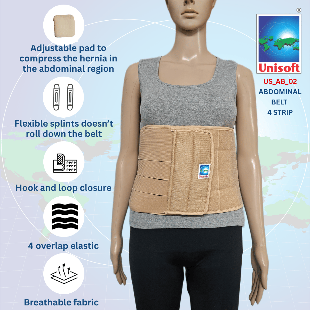 Abdominal Belt 
4-Strip/Full Elastic - Image 3