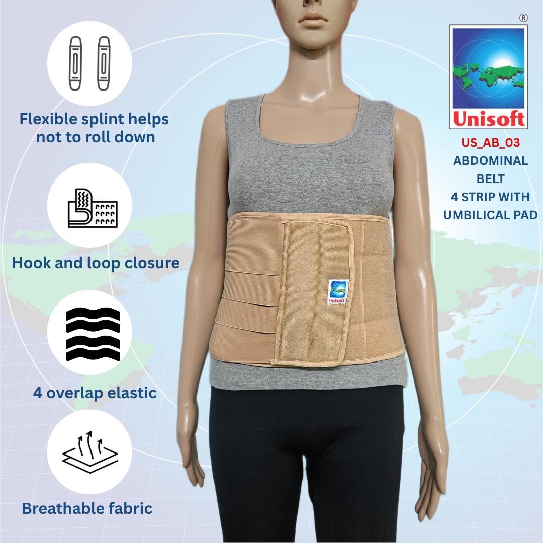 Abdominal Belt 
4-Strip With Detachable Umbical Pad(abdominal Hernia) - Image 3